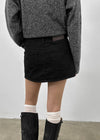Romhetz Denim Mini Skirt Pants