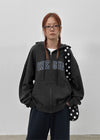 Bendit Loose-fit Printed Hooded Zip-up