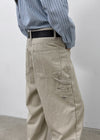 (UNISEX) Ralt Carpenter Wide Cotton Pants