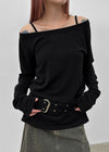 [MADE] Pomelo Knit Raglan Long Sleeve T-shirt