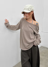 [MADE] Pomelo Knit Raglan Long Sleeve T-shirt