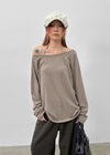 [MADE] Pomelo Knit Raglan Long Sleeve T-shirt