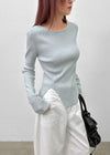 Dickerman Slit Ribbed Slim Knit