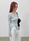 Dickerman Slit Ribbed Slim Knit