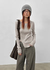 Dickerman Slit Ribbed Slim Knit