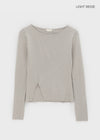 Dickerman Slit Ribbed Slim Knit