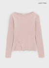 Dickerman Slit Ribbed Slim Knit
