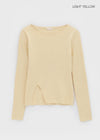Dickerman Slit Ribbed Slim Knit