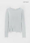 Dickerman Slit Ribbed Slim Knit