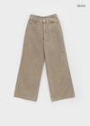 Mutsuri Pocket Wide Cotton Pants