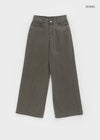 Mutsuri Pocket Wide Cotton Pants