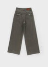Mutsuri Pocket Wide Cotton Pants