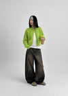 Fran Knit Round Cardigan (80% Angora)