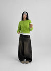 Fran Knit Round Cardigan (80% Angora)