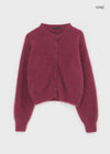Fran Knit Round Cardigan (80% Angora)