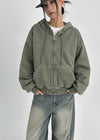 [MADE] Petty Washed Quilted Hooded Zip-Up (2 oz)