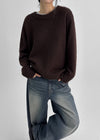 [MADE] Roharen Loose Fit Round Neck Wool Knit