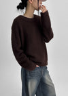 [MADE] Roharen Loose Fit Round Neck Wool Knit