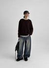 [MADE] Roharen Loose Fit Round Neck Wool Knit