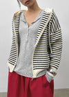 Bagel Stripe Knit Hoodie