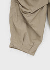Huchee Pintuck Nylon Balloon Banding Pants