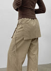 Mumuta Back Banding Belt Strap Skirt Pants