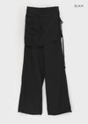 Mumuta Back Banding Belt Strap Skirt Pants