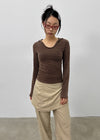 Zelm Striped Knit Hoodie