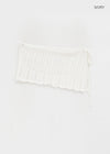 Coconut Button Punching Knit Wrap Skirt