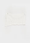 Coconut Button Punching Knit Wrap Skirt