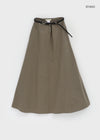 Viewf Flare Long Skirt (belt Set)