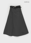 Viewf Flare Long Skirt (belt Set)