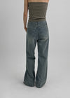 [MADE] Perla Semi-Bootcut Denim Pants