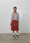 Hacking Stripe Color Block Short Sleeve T-shirt