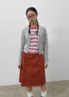 Hacking Stripe Color Block Short Sleeve T-shirt