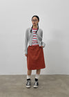 Hacking Stripe Color Block Short Sleeve T-shirt