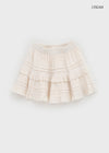 Blirr Suede Cancan Mini Skirt