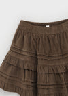 Blirr Suede Cancan Mini Skirt