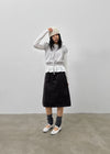 Ninning Set - Puff Short-sleeved T-shirt, Tension Frill Long-sleeved T-shirt