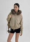 [MADE] Exive Fur Hooded Zip-up