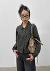 Grooving Pocket Wide Denim Pants