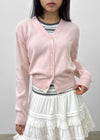 Hacking Stripe Color Block Short Sleeve T-shirt
