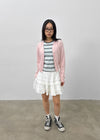 Hacking Stripe Color Block Short Sleeve T-shirt
