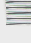 Hacking Stripe Color Block Short Sleeve T-shirt