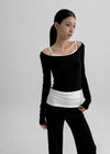 [MADE] Chico Wide U-Neck Long Sleeve T-shirt