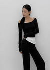 [MADE] Chico Wide U-Neck Long Sleeve T-shirt