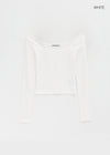 [MADE] Chico Wide U-Neck Long Sleeve T-shirt