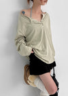 Deving Stripe Shirring Mini Skirt Pants