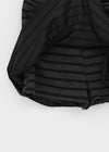 Deving Stripe Shirring Mini Skirt Pants
