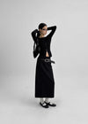 [MADE] Vivie Woolen Long Skirt (Wool 50%)